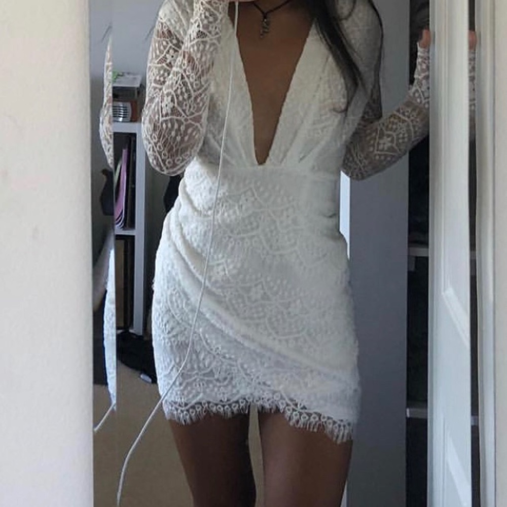 White Lace Xenia Dress